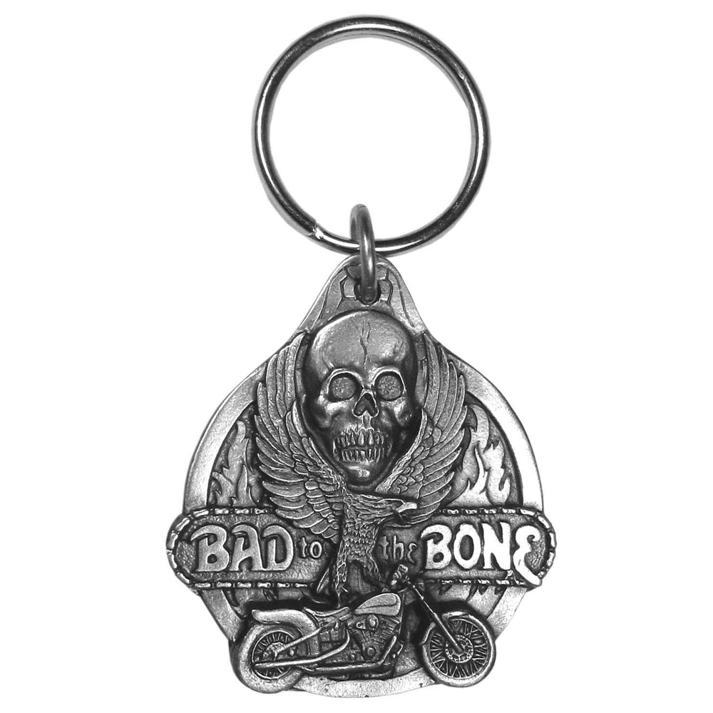 Bad To The Bone Antiqued Key Chain - Siskiyou Originals - Flyclothing LLC