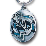 Kokopelli Metal Key Chain with Enameled Details - Siskiyou Originals - Flyclothing LLC