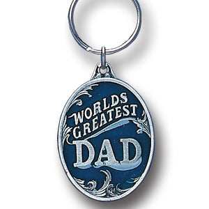 World's Greatest Dad Metal Key Chain with Enameled Details - Siskiyou Originals - Flyclothing LLC