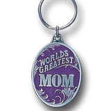 World's Greatest Mom Metal Key Chain with Enameled Details - Siskiyou Originals - Flyclothing LLC