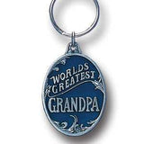 World's Greatest Grandpa Metal Key Chain with Enameled Details - Siskiyou Originals - Flyclothing LLC