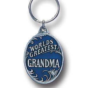 World's Greatest Grandma Metal Key Chain with Enameled Details - Siskiyou Originals - Flyclothing LLC