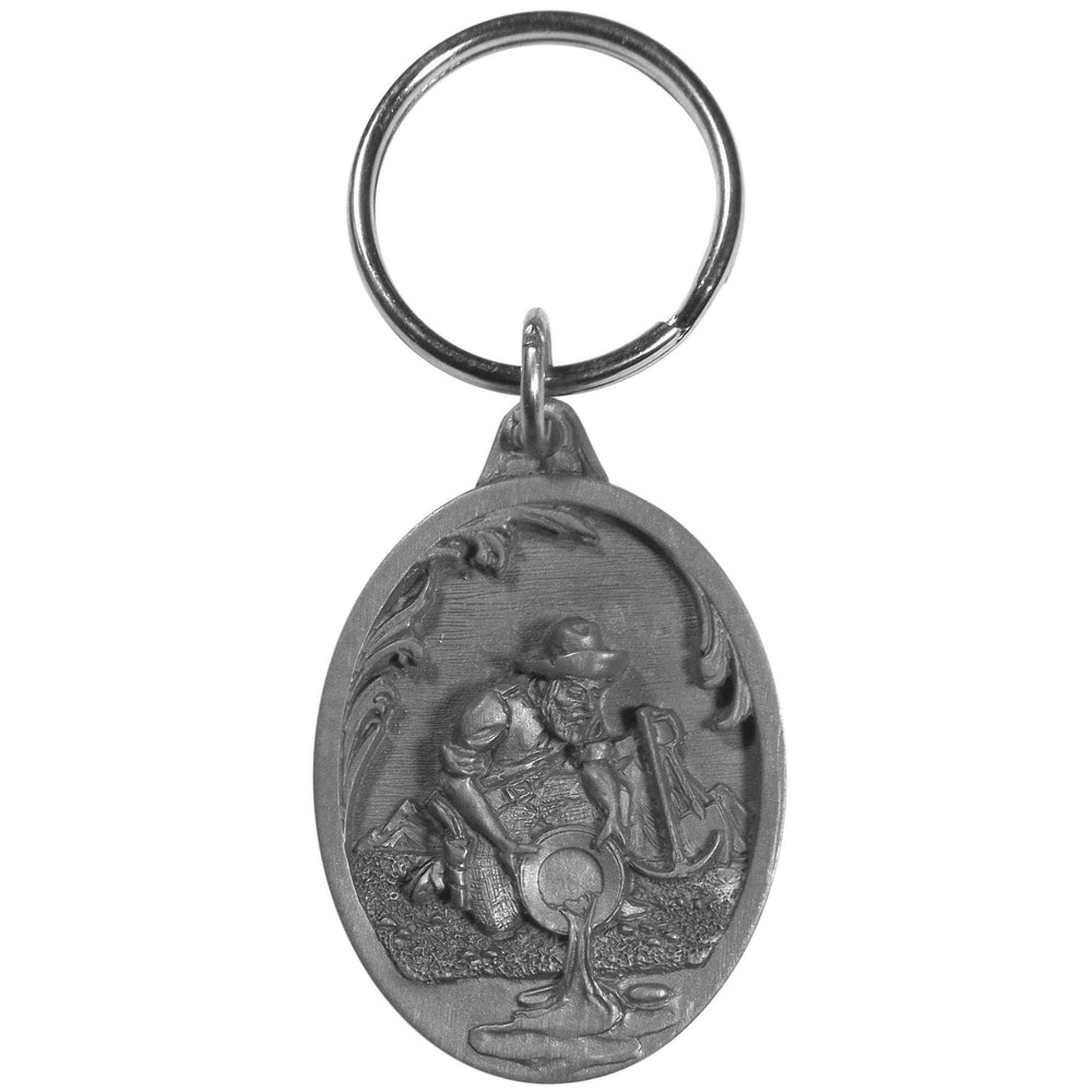 Gold Panner Antiqued Metal Key Chain - Siskiyou Originals - Flyclothing LLC