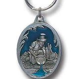 Gold Panner Metal Key Chain with Enameled Details - Siskiyou Originals - Flyclothing LLC