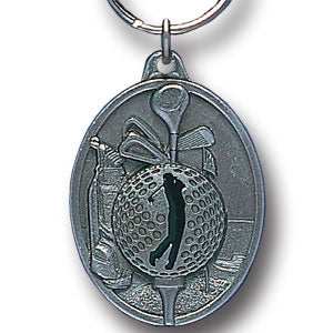 Golf Metal Key Chain with Enameled Details - Siskiyou Originals - Flyclothing LLC