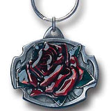 Rose Metal Key Chain with Enameled Details - Siskiyou Originals - Flyclothing LLC