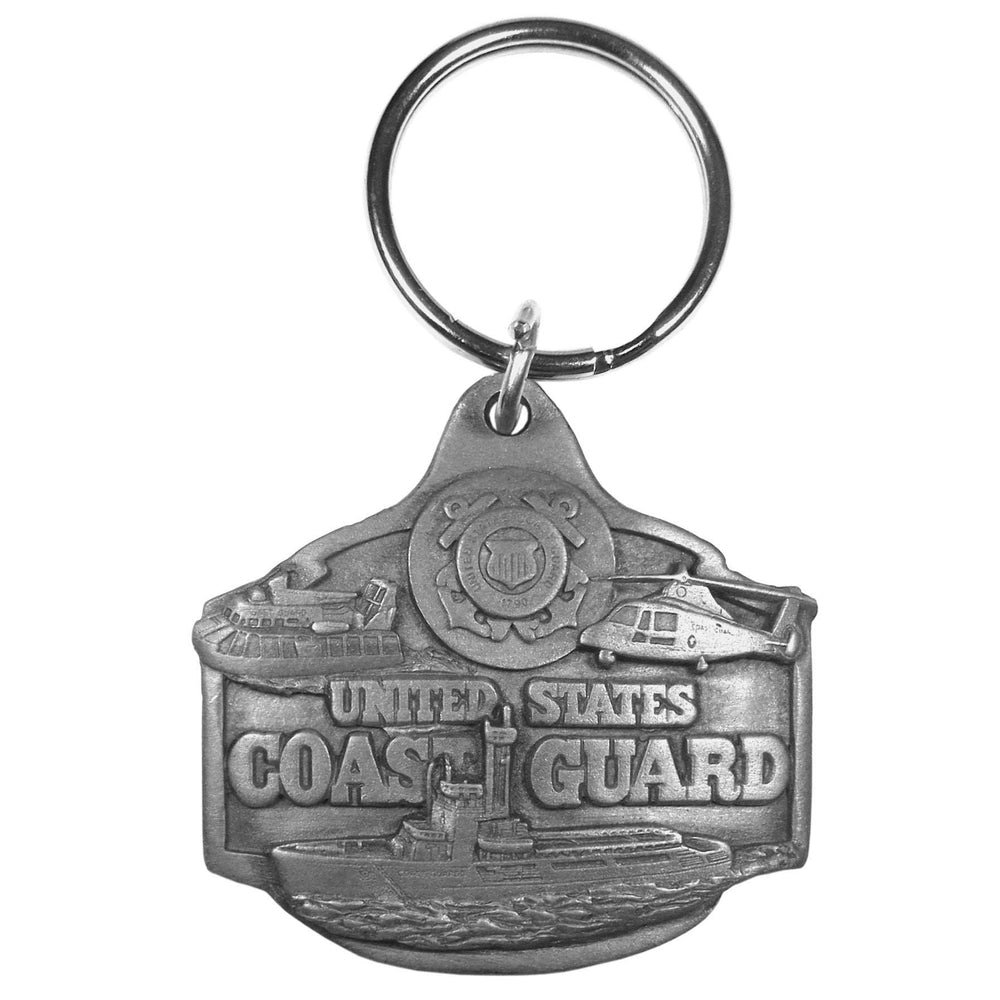 Coast Guard Antiqued Keyring - Coast Guard - Flyclothing LLC