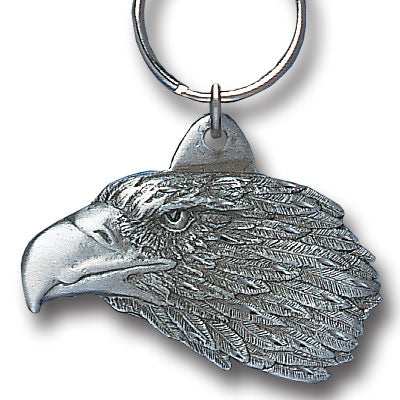 Free Form Eagles Head Antiqued Key Chain - Siskiyou Originals - Flyclothing LLC