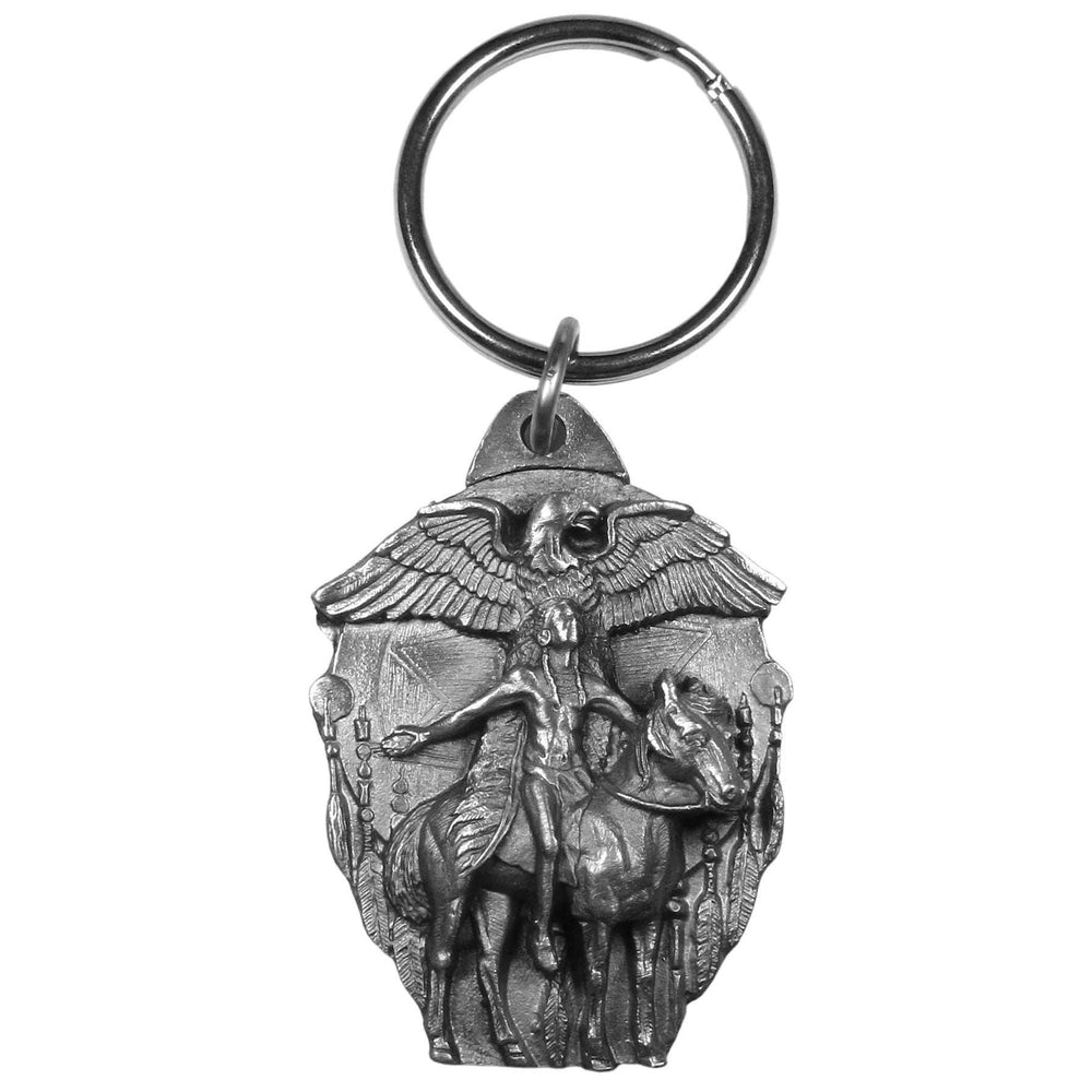 Eagle Spirit Antiqued Keyring - Siskiyou Originals - Flyclothing LLC