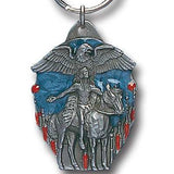 Eagle Spirit Metal Key Chain with Enameled Details - Siskiyou Originals - Flyclothing LLC