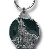 Wolf Metal Key Chain with Enameled Details - Siskiyou Originals - Flyclothing LLC