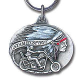 Untamed Spirit Motorcyle Metal Key Chain with Enameled Details - Siskiyou Originals - Flyclothing LLC
