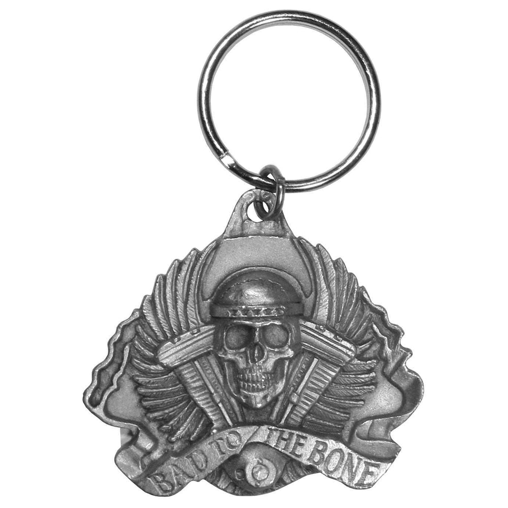 Bad To The Bone Antiqued Key Chain - Siskiyou Originals - Flyclothing LLC