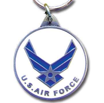 Armed Forces Air Force Metal Key Chain with Enameled Details - Siskiyou Originals - Flyclothing LLC