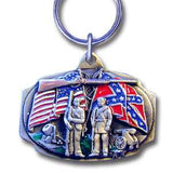 Flags Metal Key Chain with Enameled Details - Siskiyou Originals - Flyclothing LLC