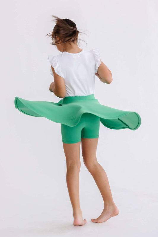 Kelly Green Twirl Skort - Mila & Rose ® - Flyclothing LLC