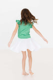 Kelly Green S/S Ruffle Tee - Mila & Rose ® - Flyclothing LLC
