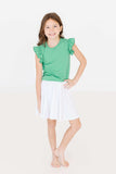 Kelly Green S/S Ruffle Tee - Mila & Rose ® - Flyclothing LLC