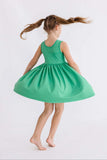 Kelly Green Tank Pocket Twirl Dress - Mila & Rose ® - Flyclothing LLC