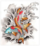 Black Market Art Company Koi At Play Print - Black Market Art Company - Flyclothing LLC