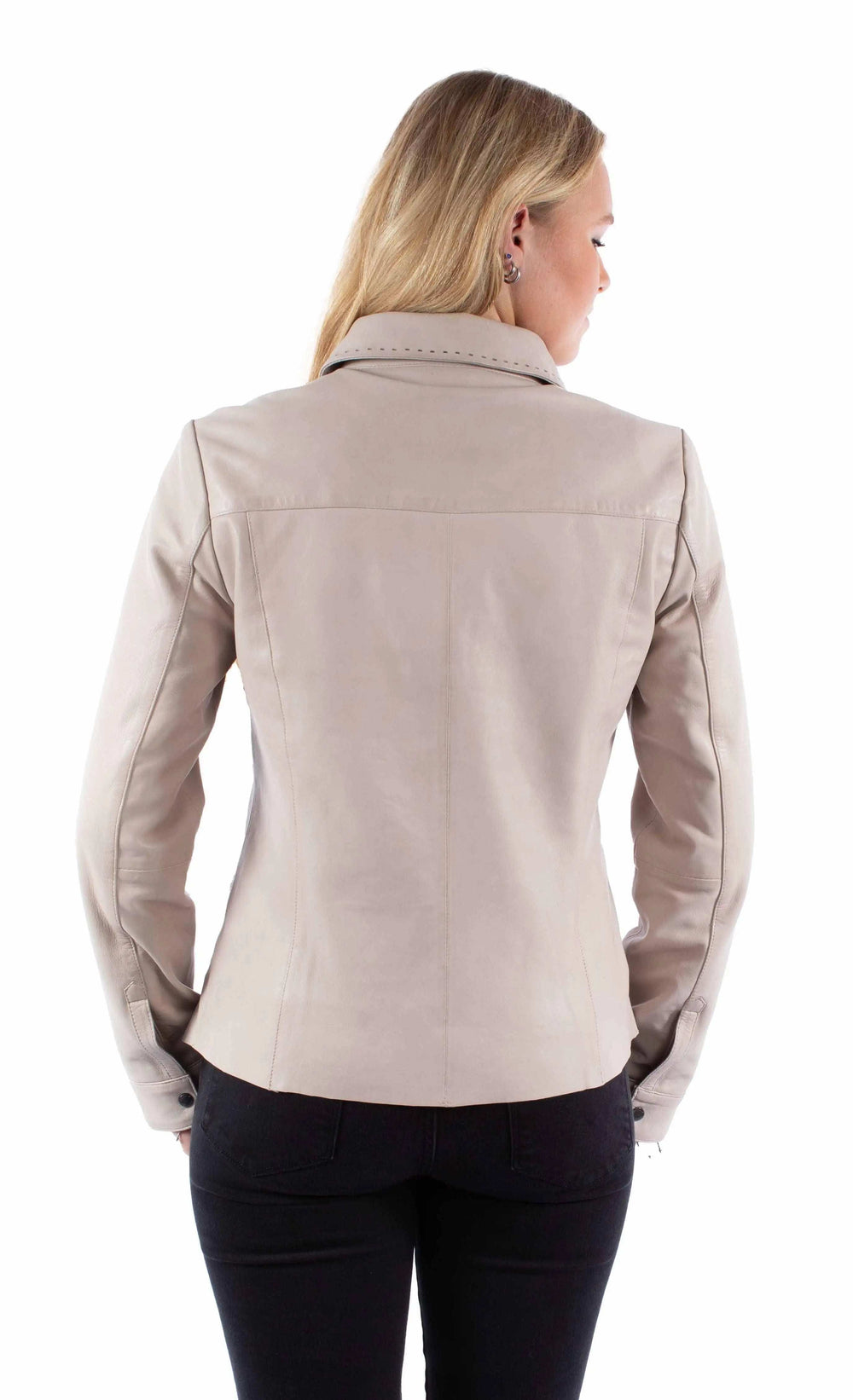 Scully Leather Vanilla Snap Front Shirt Jacket - Scully Leather - Flyclothing LLC