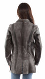 Scully Leather Womens leatherwear vintage grey ladies jacket - Scully Leather - Flyclothing LLC