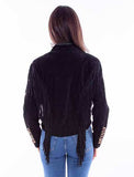 Scully Leather Black Fringe/Lacing Jacket - Scully Leather - Flyclothing LLC