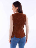 Scully Leather Cafe Brown Ladies Vest - Scully Leather - Flyclothing LLC