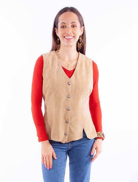 Scully Leather Old Rust Ladies Vest - Scully Leather - Flyclothing LLC