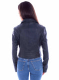 Scully Leather Womens leatherwear black ladies mc jacket - Scully Leather - Flyclothing LLC