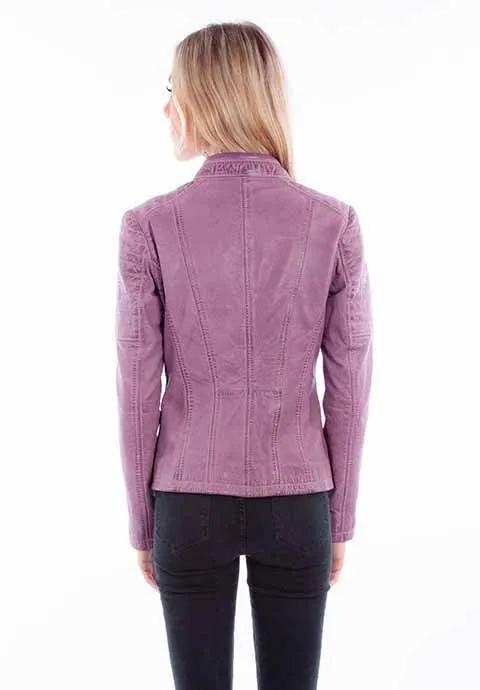 Scully Leather Lavender Ladies Zip Front Jacket - Scully Leather - Flyclothing LLC