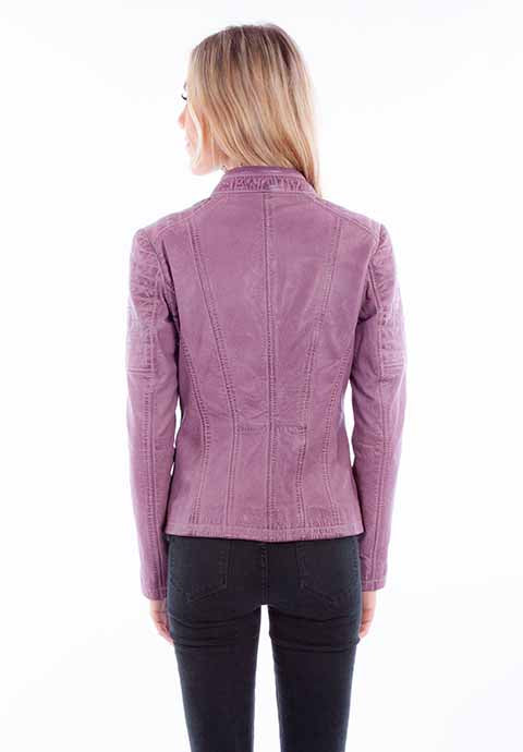 Scully Leather Lavender Ladies Zip Front Jacket