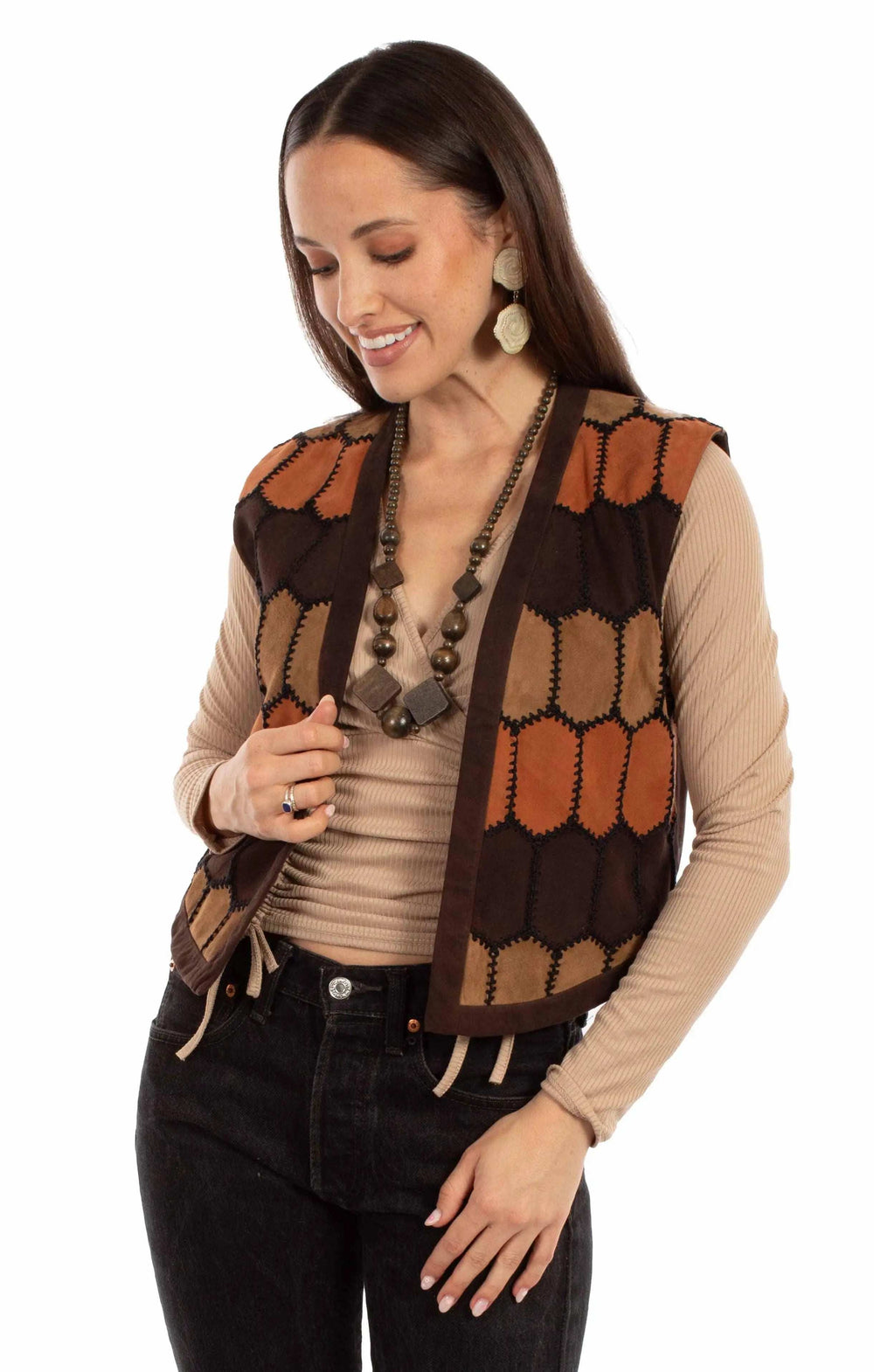 Scully Leather Multi Color Ladies Vest - Scully Leather - Flyclothing LLC