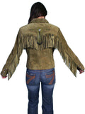 Scully Leather Olive Fawn Womens Jacket - Scully Leather - Flyclothing LLC