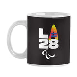 LA28 Pink Graffiti A Olympic Logo 11 oz Mug with hologram (IOC) - Logo Brands - Flyclothing LLC
