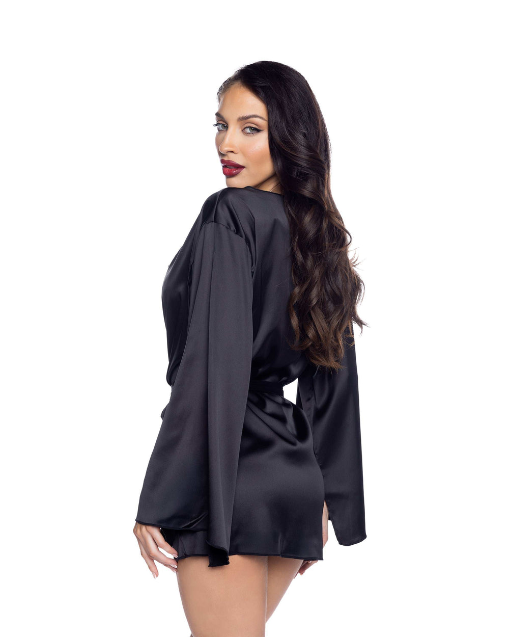 Roma Confidential LI1019 Midnight Essentials Robe - Roma Confidential - Flyclothing LLC