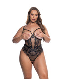 Roma Confidential LI709 Eden Open-Cup Crotchless Teddy - Roma Confidential - Flyclothing LLC