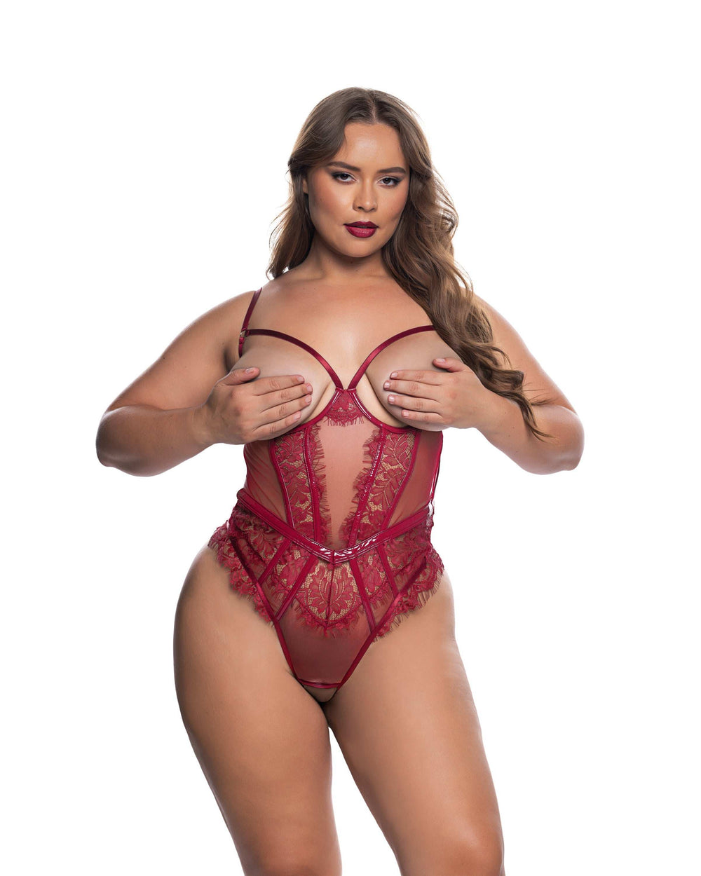 Roma Confidential LI709 Eden Open-Cup Crotchless Teddy - Roma Confidential - Flyclothing LLC