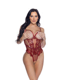 Roma Confidential LI709 Eden Open-Cup Crotchless Teddy - Roma Confidential - Flyclothing LLC