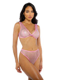Roma Costume Think Pink Rhinestone Tube 2-Piece Short Set - Roma Costume - Flyclothing LLC