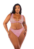 Roma Costume Think Pink Rhinestone Bralette 2-Piece Short Set - Roma Costume - Flyclothing LLC