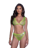 Roma Confidential LI754 Think Sparkle Rhinestone Bralette 2pc Set Lingerie - Roma Confidential - Flyclothing LLC