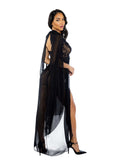 Roma Costume Smoldering Maxi Nightgown 2-Piece Set - Roma Costume - Flyclothing LLC