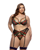 Roma Confidential LI792 Cherry Delight Babydoll 3pc Set Lingerie - Roma Confidential - Flyclothing LLC