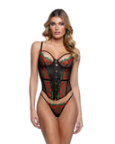 Roma Confidential LI793 Cherry Delight Corset 2pc Set Lingerie - Roma Confidential - Flyclothing LLC