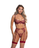Roma Confidential LI835 Beaded Belle 3-Piece Garter Set - Roma Confidential - Flyclothing LLC