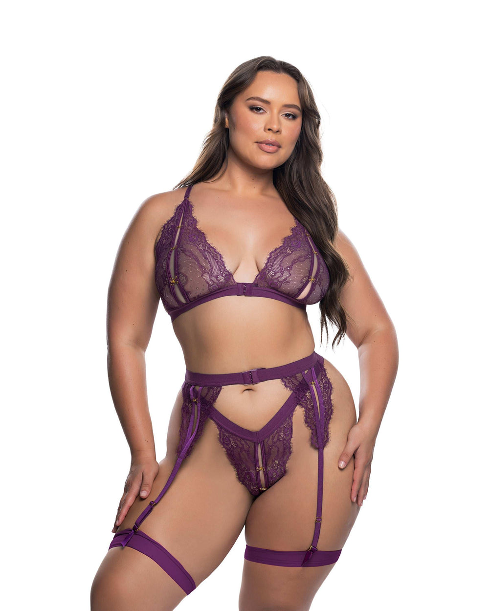 Roma Confidential LI863 Lace Fetish 2-Piece Set - Roma Confidential - Flyclothing LLC
