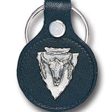 Leather Keychain - Buffalo Skull - Siskiyou Originals - Flyclothing LLC