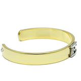 LO2574 - Gold+Rhodium White Metal Bangle with Top Grade Crystal in Clear - Alamode - Flyclothing LLC