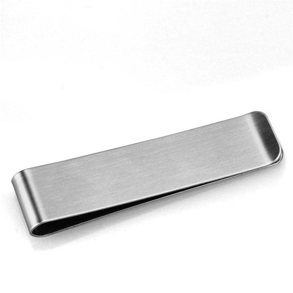 LO3381 - High polished (no plating) Stainless Steel Money clip with No Stone - Alamode - Flyclothing LLC